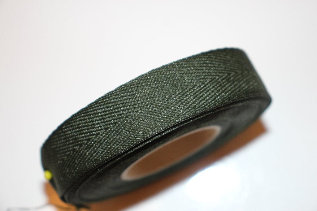 Geweven keperband - groen - 18mm #3617, Ophalen of Verzenden, Nieuw, Lint, Band of Elastiek