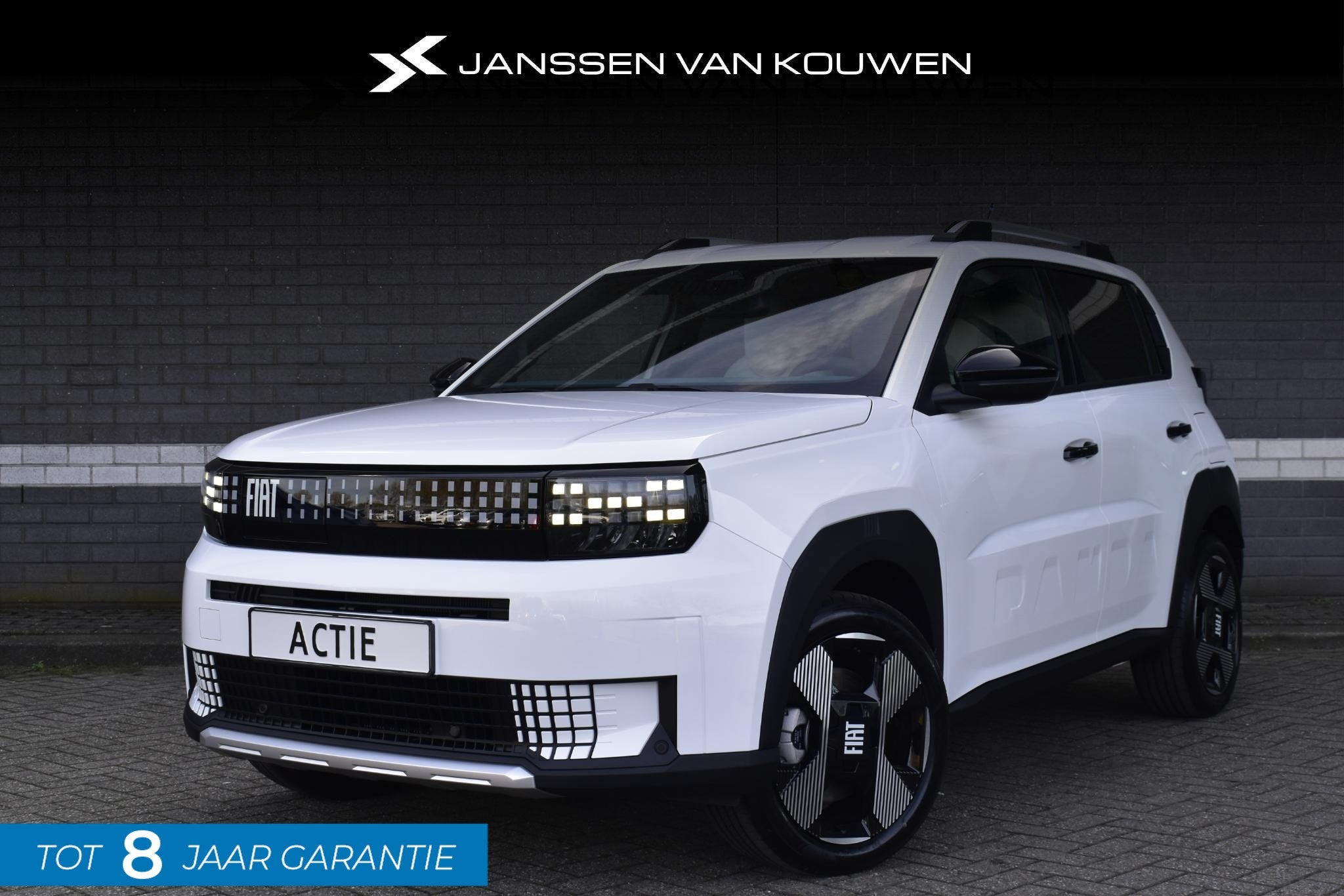 Fiat Grande Panda La Prima 44 kWh 1 Fase l 2+6 jaar garantie, Auto's, Stof, Panda, Nieuw, 550 kg