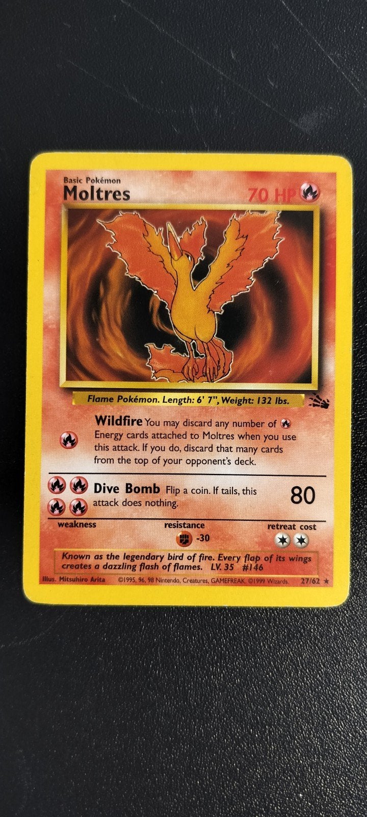 Fossil Moltres, Ophalen of Verzenden, Zo goed als nieuw, Losse kaart