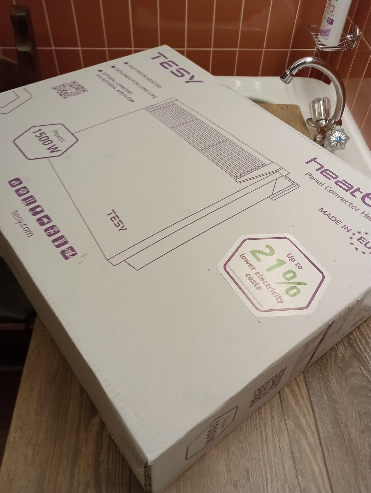 tesy electrische verwarming, Ophalen of Verzenden, Nieuw, Elektrisch, Hangend