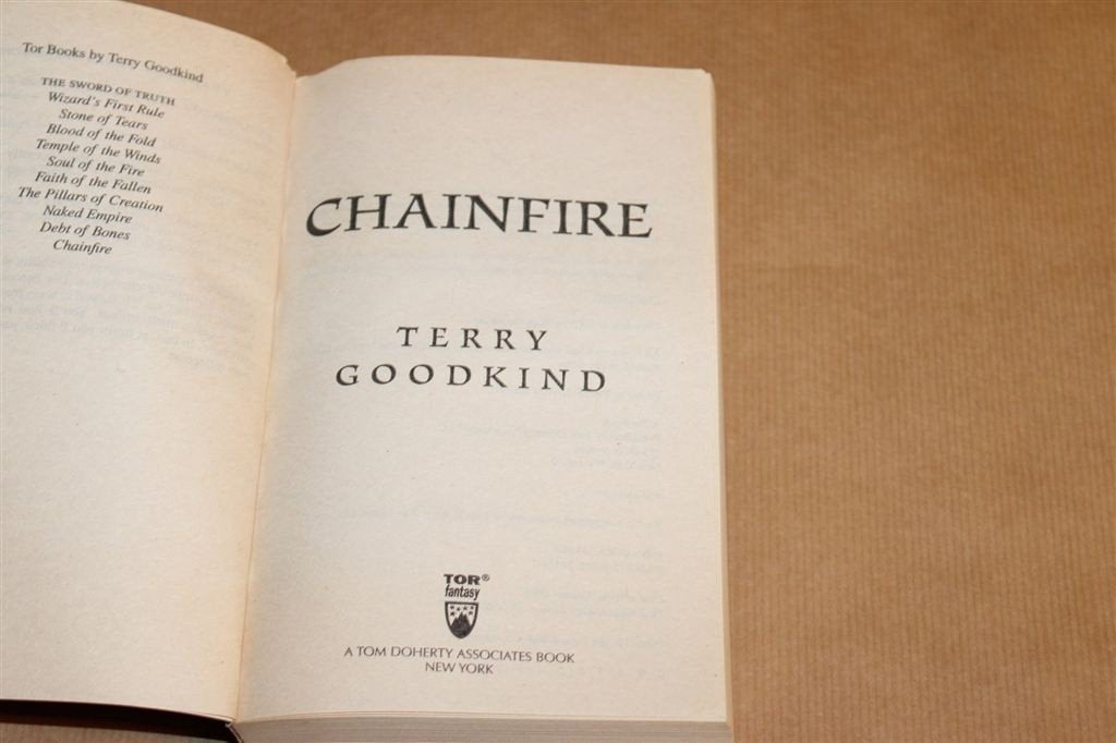 Chainfire — Terry Goodkind, Sword of Truth 9, Ophalen of Verzenden, Gelezen