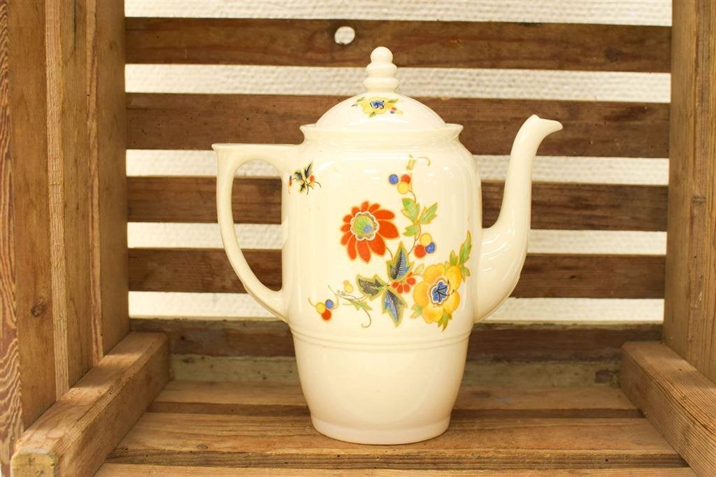 Mosa porseleinen theepot 50611, Gebruikt, Ophalen of Verzenden, Bord(en), Overige stijlen