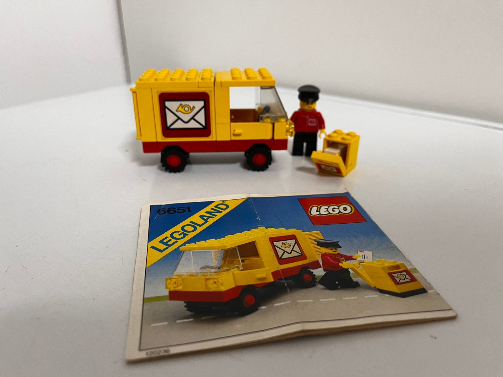 Lego 6651 post bestelbus - compleet met handleiding, Lego, Ophalen of Verzenden, Inclusief instructies, Complete set