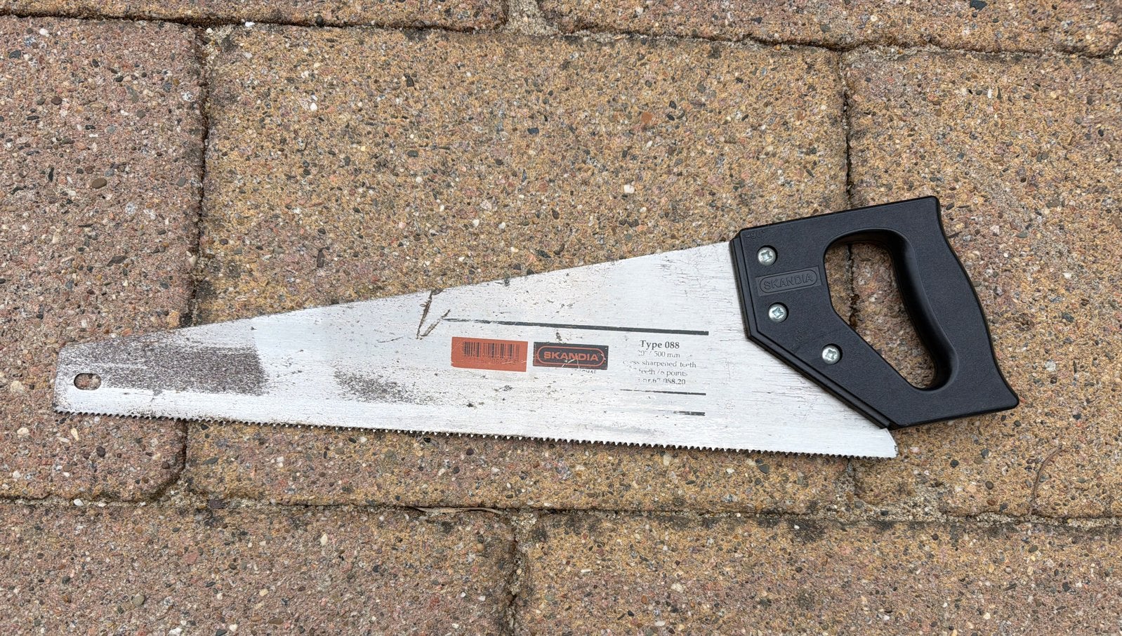 Skandia Handzaag - Scherp en Klaar voor Gebruik (50cm), Doe-het-zelf en Verbouw, Gereedschap | Handgereedschap, Ophalen, Gebruikt