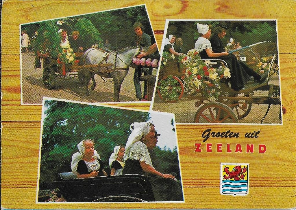 Kr3128 Gelopen ansichtkaart groeten uit zeeland, Ophalen of Verzenden, 1980 tot heden, Gelopen, Zeeland