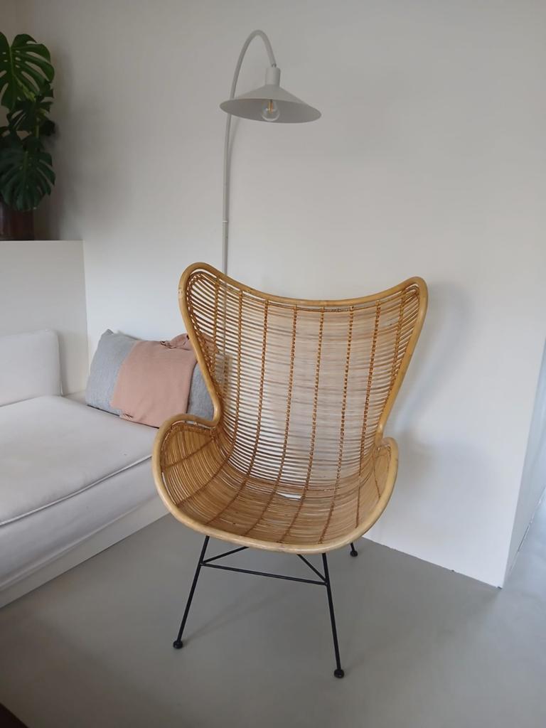 HK living egg chair stoel, Ophalen, Bruin, Eén