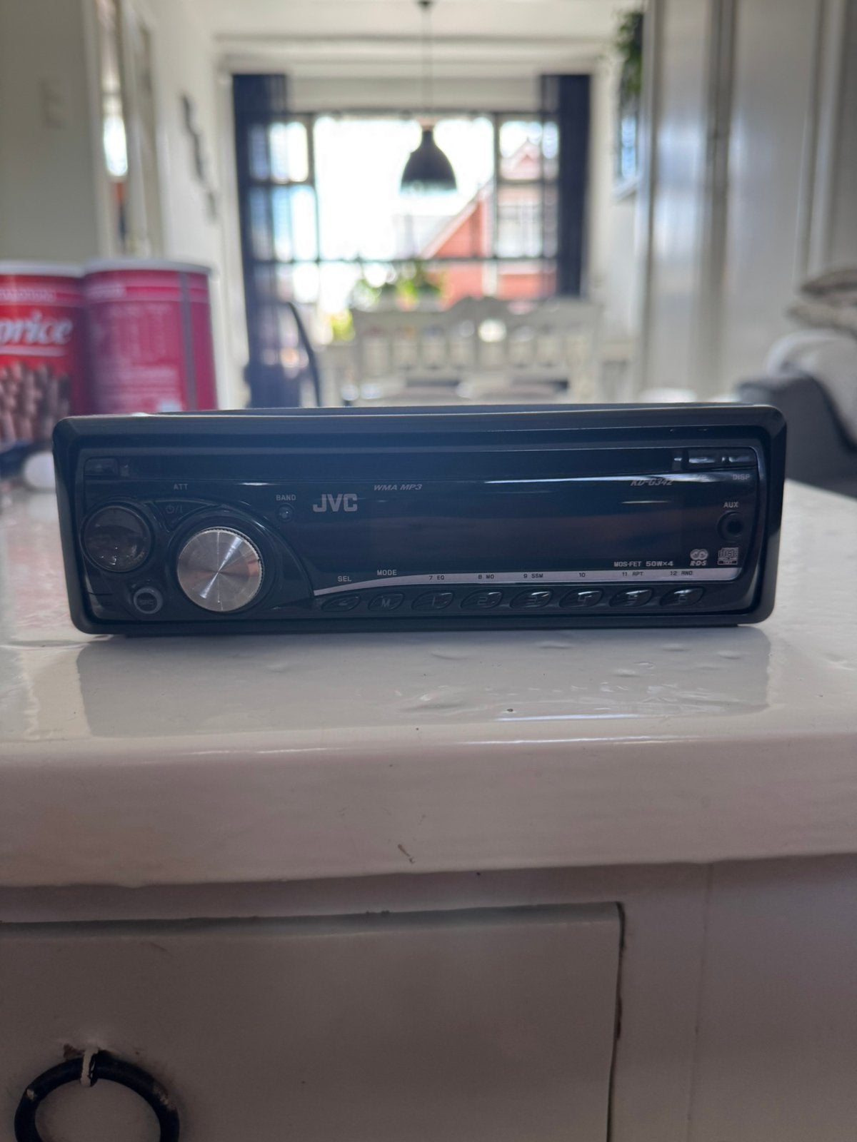 Autoradio JVC KD-G342 met anti diefstal, Auto diversen, Autoradio's, Ophalen of Verzenden, Gebruikt