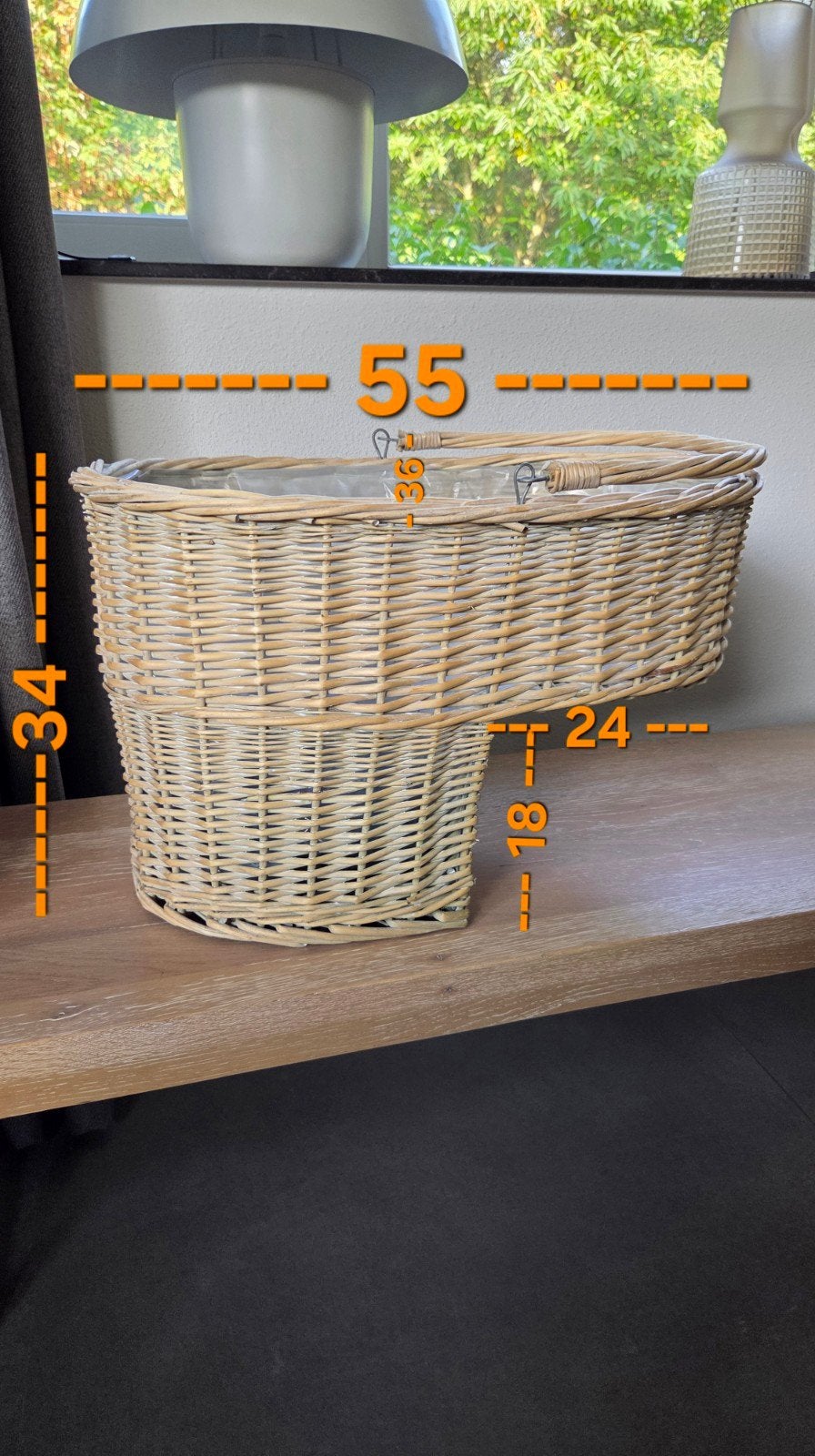 Rotan trapmand - Handige opberger voor je trap, Huis en Inrichting, Ophalen, Beige, Nieuw, Landelijk