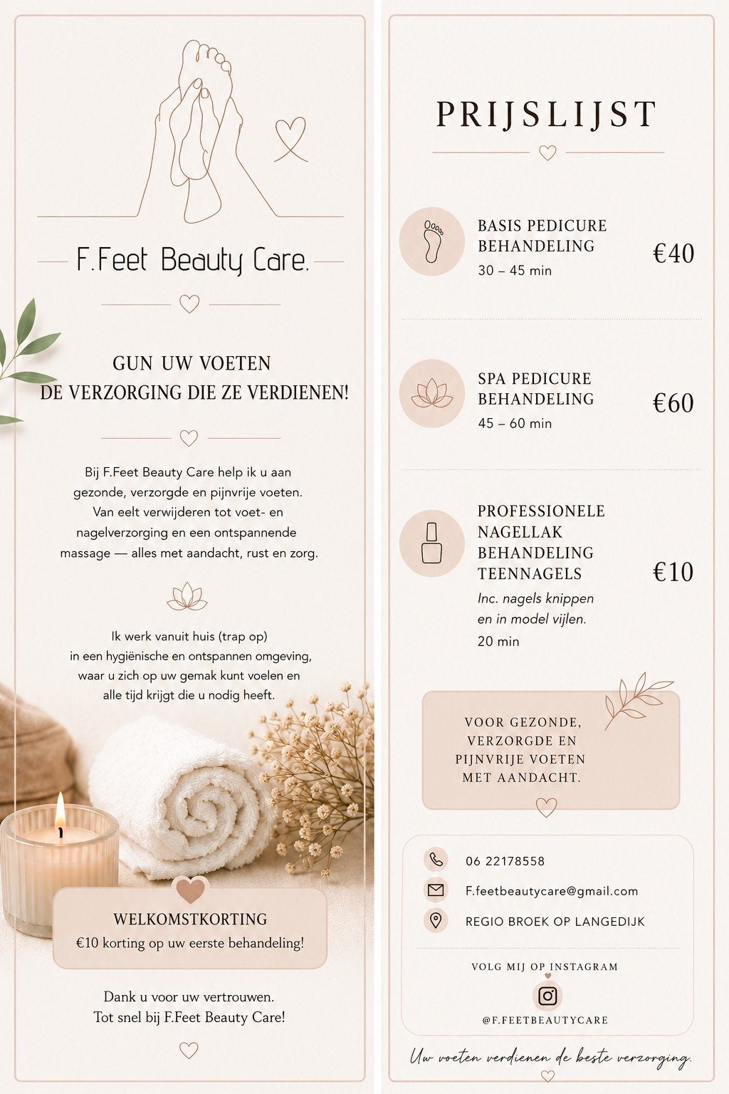 Pedicure behandeling voor u., Ophalen of Verzenden, Nieuw, Overige typen