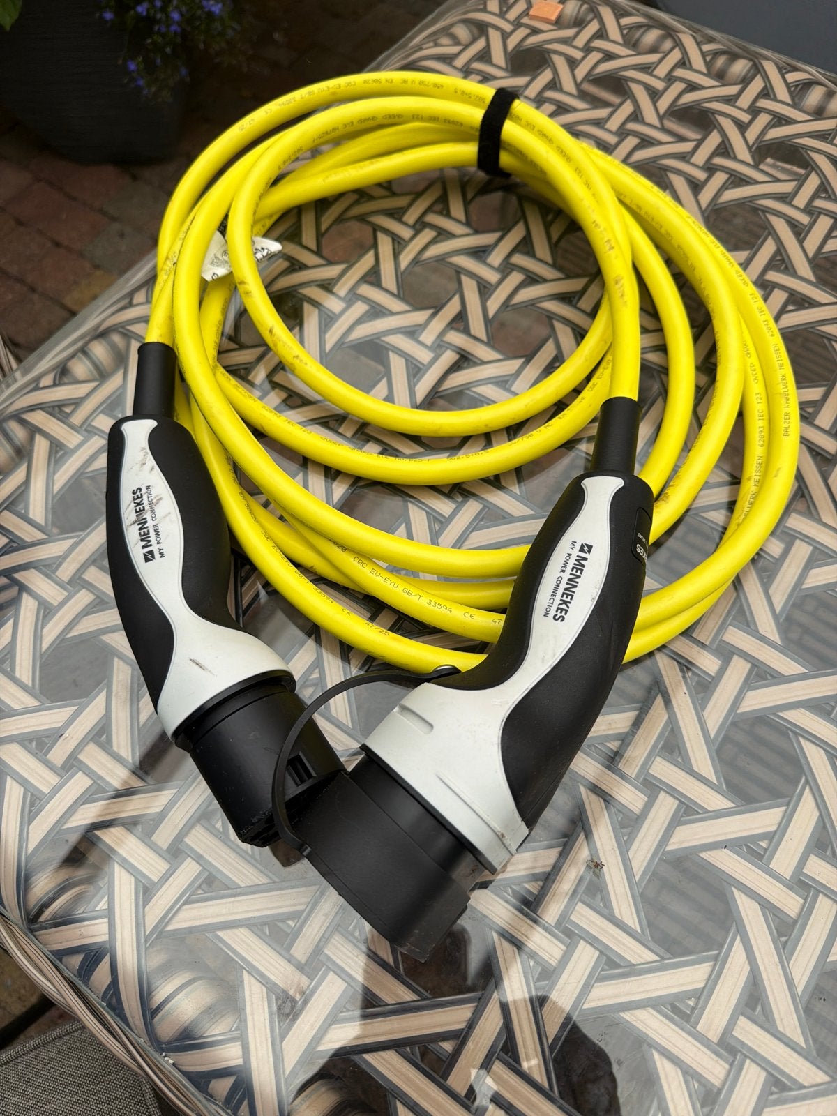 Mennekes Type 2 Laadkabel voor Elektrische Auto - Zo goed al, Auto diversen, Laadpalen, Ophalen of Verzenden, Zo goed als nieuw