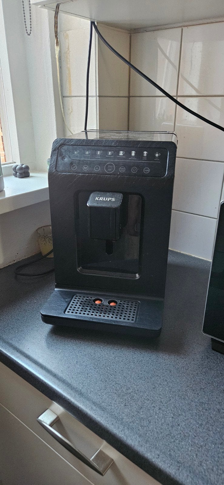 Krups machine (LET OP!!! blijft in spoel modus staan), Ophalen of Verzenden, Gebruikt, Koffiebonen