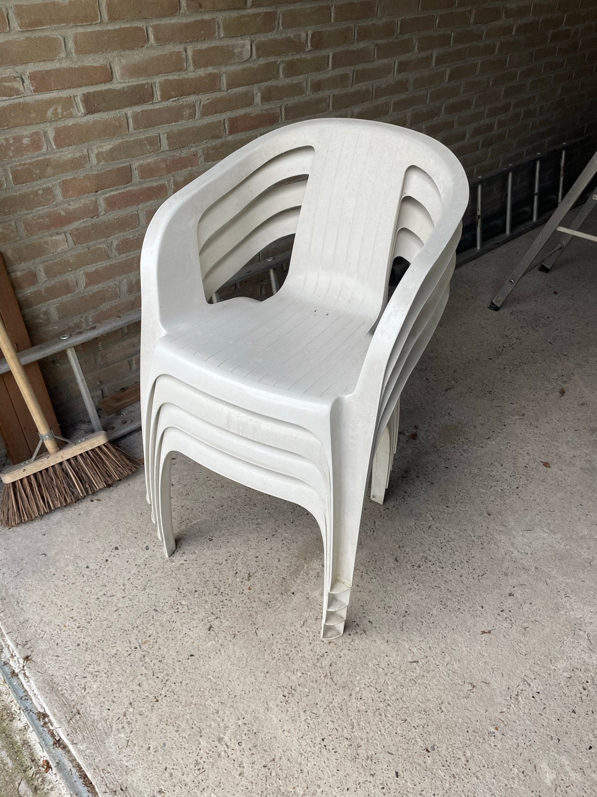 Hartman stapelbare kunststof tuinstoelen, Tuin en Terras, Ophalen, Gebruikt, Kunststof, Stapelbaar