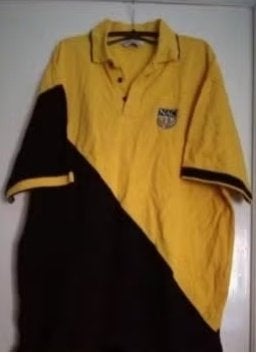nog nieuw Poloshirt NAC breda voelbalclub Geel Zwart XXL, Verzenden, Nieuw, NAC Breda, Shirt