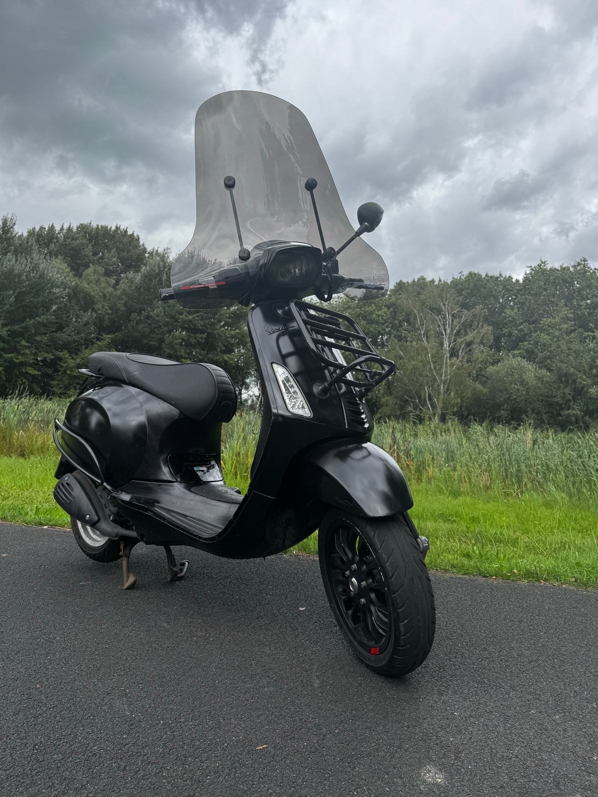 Vespa Sprint Mat Zwart - scooter, Ophalen, Gebruikt, Maximaal 45 km/u, Vespa S