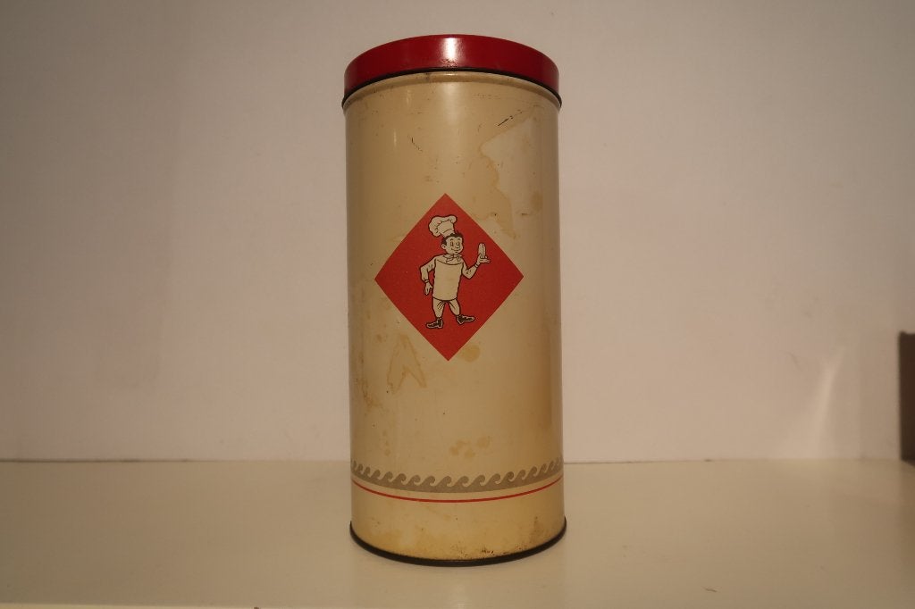 Bolletje vintage beschuitblik, Verzamelen, Ophalen of Verzenden, Gebruikt, Overige, Bolletje