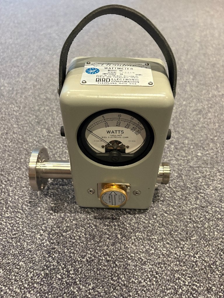 Bird 43 wattmeter 7/16 en 7/8 met 50-125 Mhz 2500w meetkopje, Ophalen of Verzenden, Gebruikt