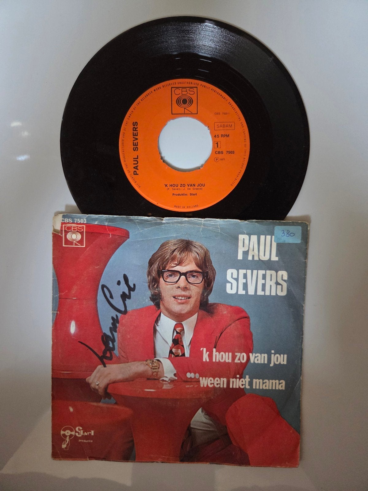 Paul Severs - 'K hou zo van jou, Ophalen of Verzenden, Gebruikt, 7 inch, Nederlandstalig