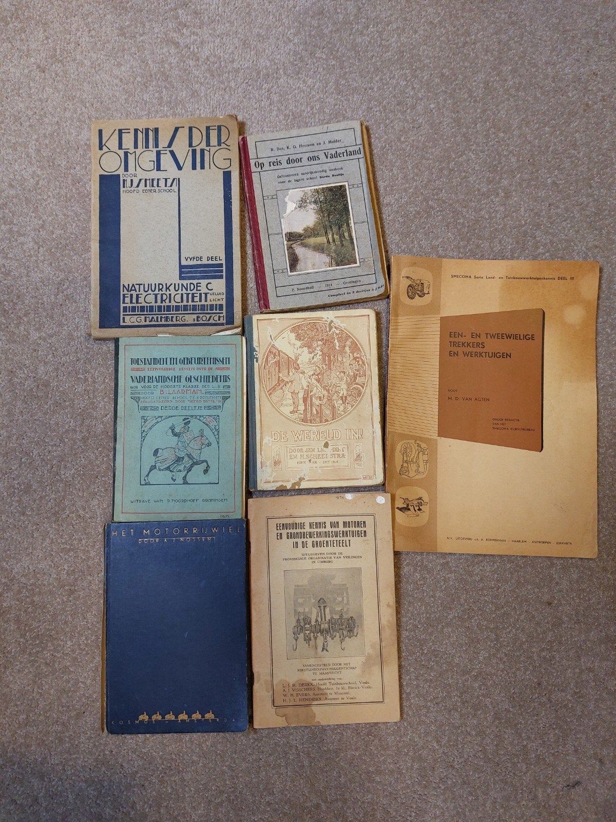 oude schoolboeken, Antiek en Kunst, Ophalen, Diverse