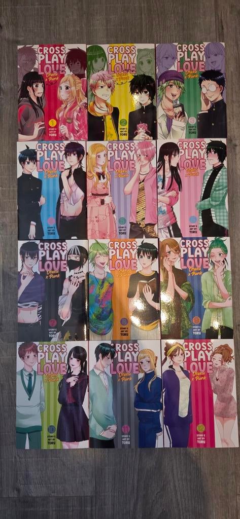 Manga cross play love otaku x punk set 1-12, Meerdere comics, Ophalen of Verzenden, Zo goed als nieuw, Japan (Manga)