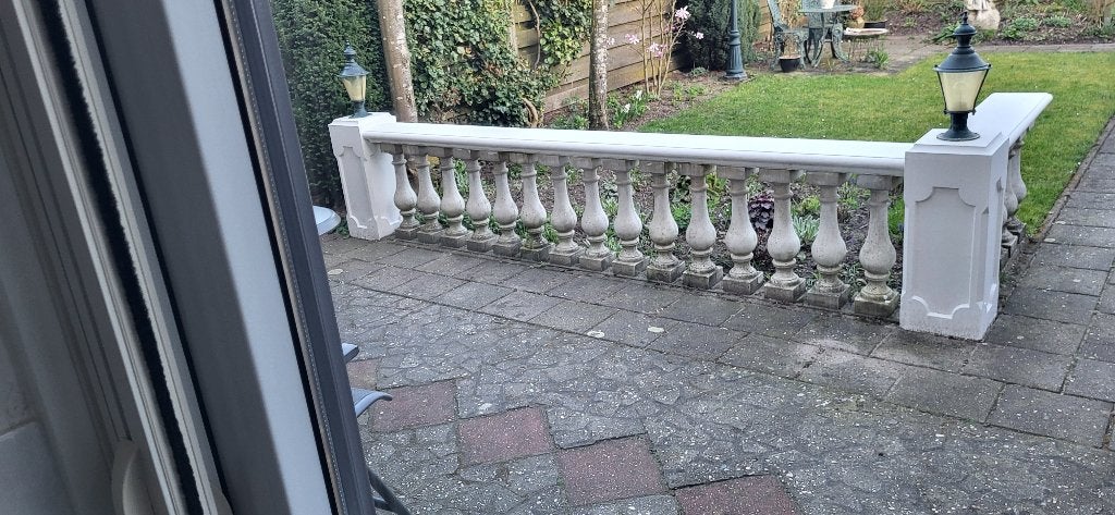 Klassiek hekwerk beton, Ophalen, Gebruikt