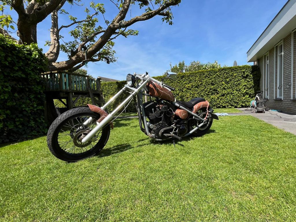 Harley Davidson hardtail chopper, 2 cilinders, 1340 cc, Chopper, Gebruikt