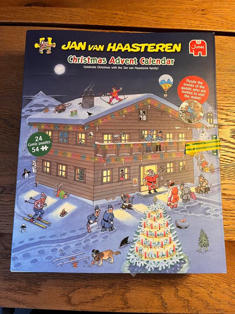 Jan van Haasteren Advent Kalender 2025 - 24 mini puzzels, Hobby en Vrije tijd, Denksport en Puzzels, Ophalen of Verzenden, Minder dan 500 stukjes