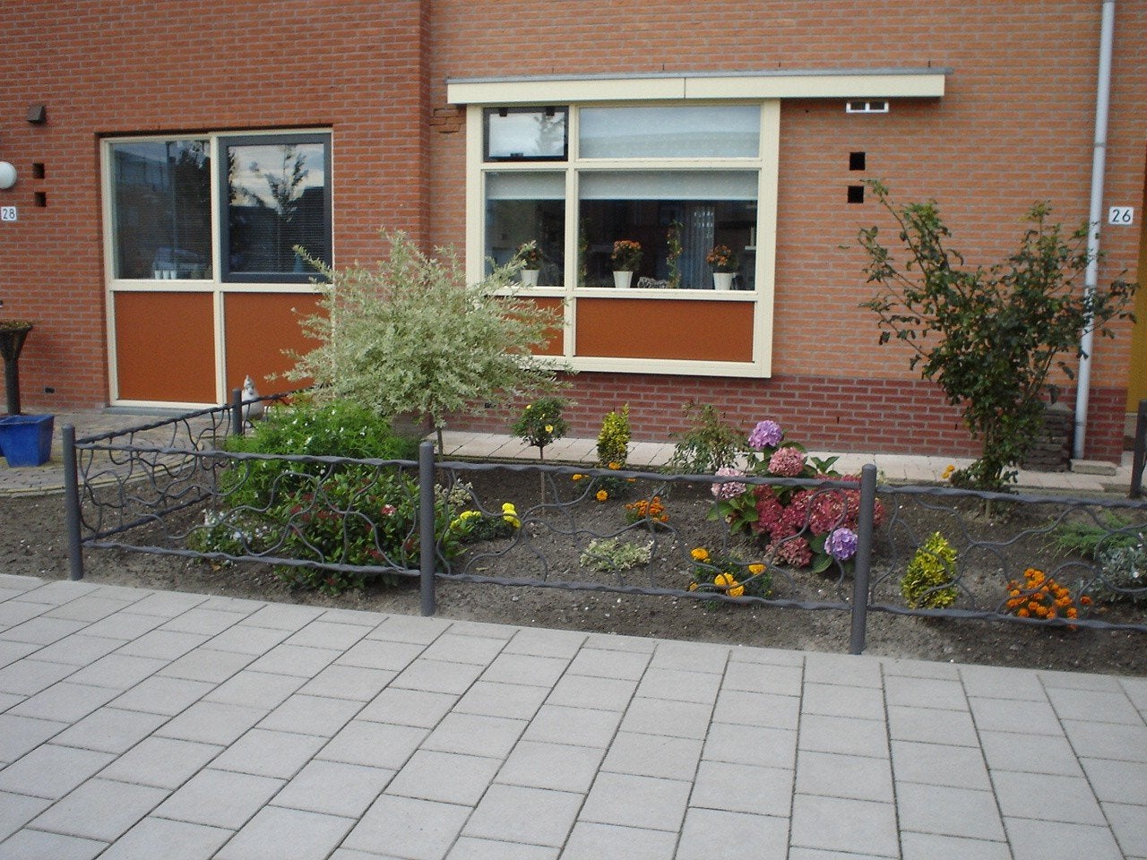 Metalen tuinhek, iets unieks., Tuin en Terras, Tuinhekken en Hekwerk, Ophalen, Gebruikt, IJzer, Tuinhek