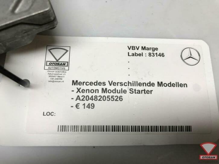 mercedes a b c e s cla koplamp led module a2048205526 3146, Gebruikt, Mercedes-Benz AG, Mercedes-Benz, Ophalen of Verzenden