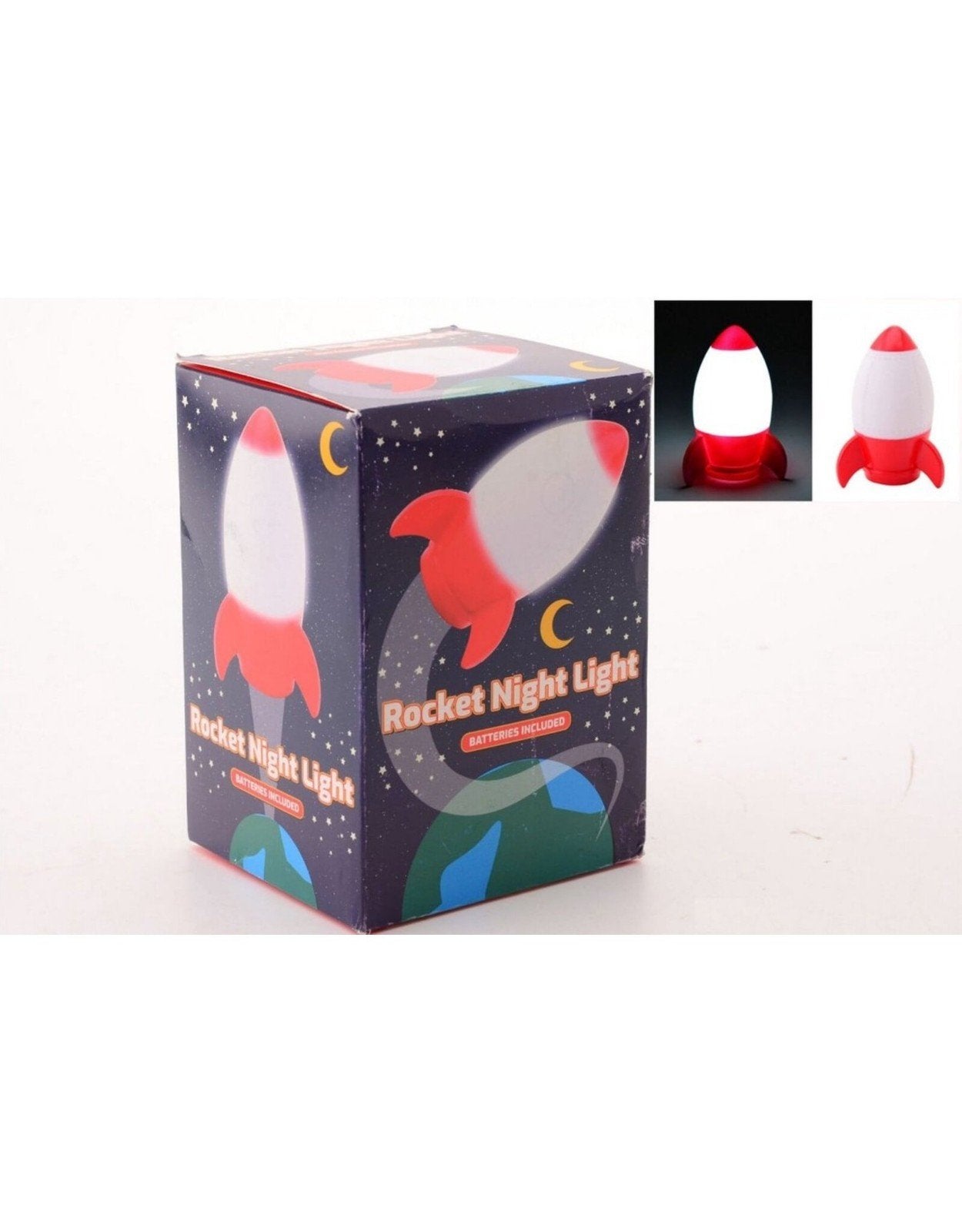 Nachtlamp Raket 14 cm hoog
Ophalen in Mol of verzending +€5, Ophalen