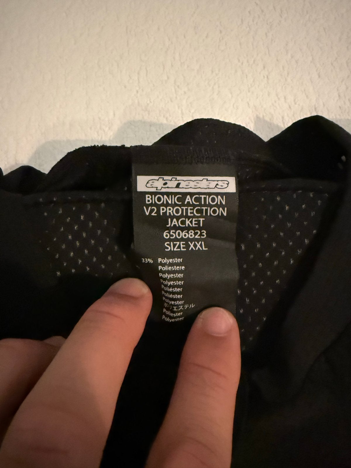Alpinestars Bionic Action V2 Protection Jacket XXL, Ophalen of Verzenden, Tweedehands, Heren, Overige typen