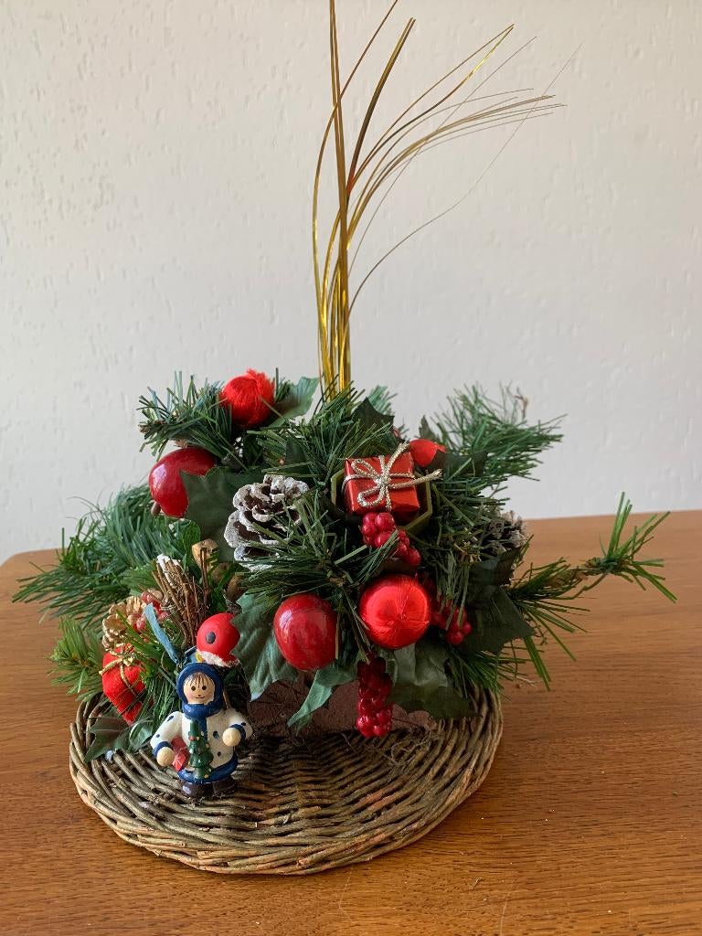 Kerststuk op Riet, Ophalen of Verzenden, Zo goed als nieuw