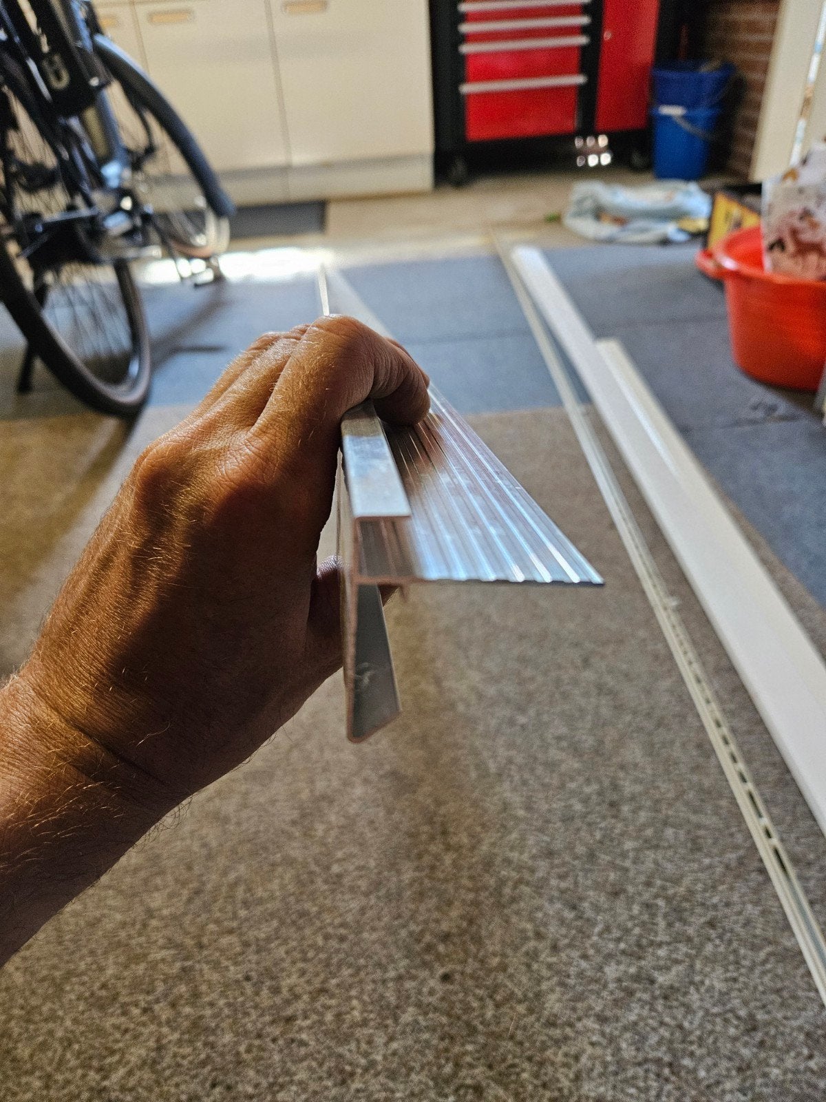 Aluminium Daktrim - 250 cm lang, 4.5 cm breed, Ophalen, Overige typen, Nieuw, Minder dan 5 m²