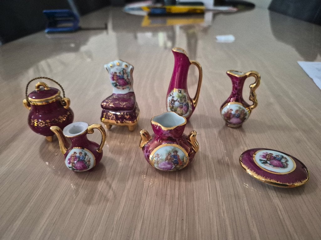 Limoges porselein e.d. miniaturen - beeldjes, Ophalen