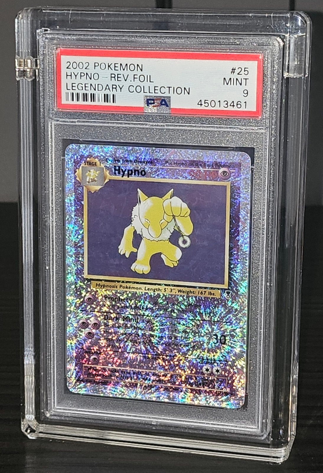Pokemon - Hypno Legendary Reverse #25 PSA 9 - Low pop, Ophalen of Verzenden