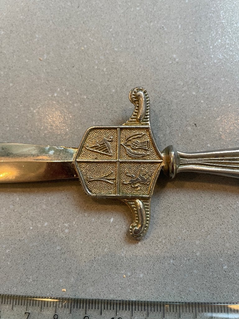 verzilverde briefopener, Antiek en Kunst, Antiek | Kantoor en Zakelijk, Ophalen