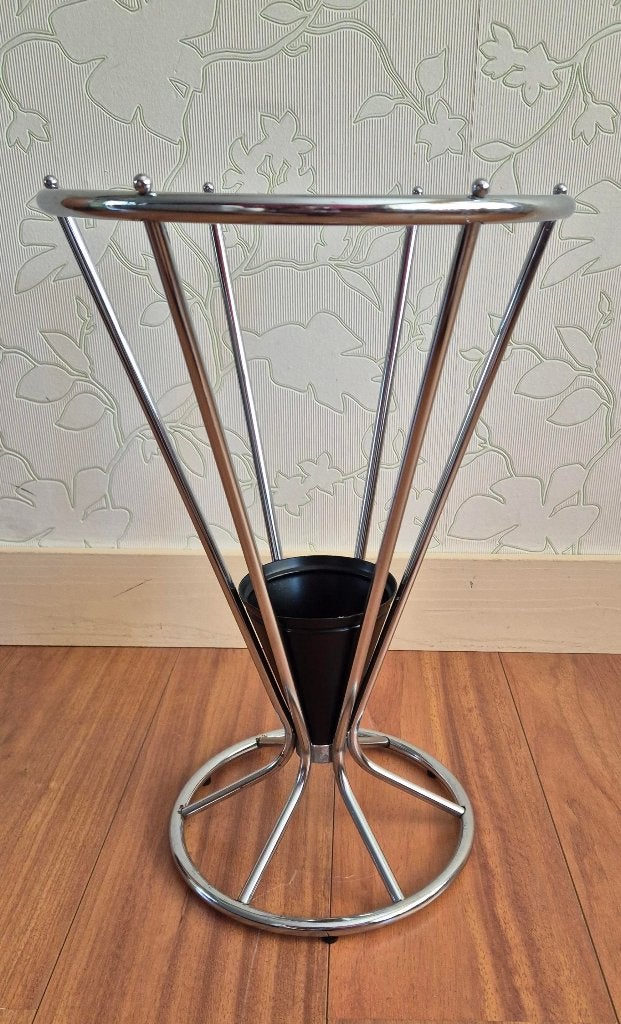 te koop: chromen paraplubak, vintage jaren 50, Huis en Inrichting, Ophalen of Verzenden, Gebruikt, Metaal