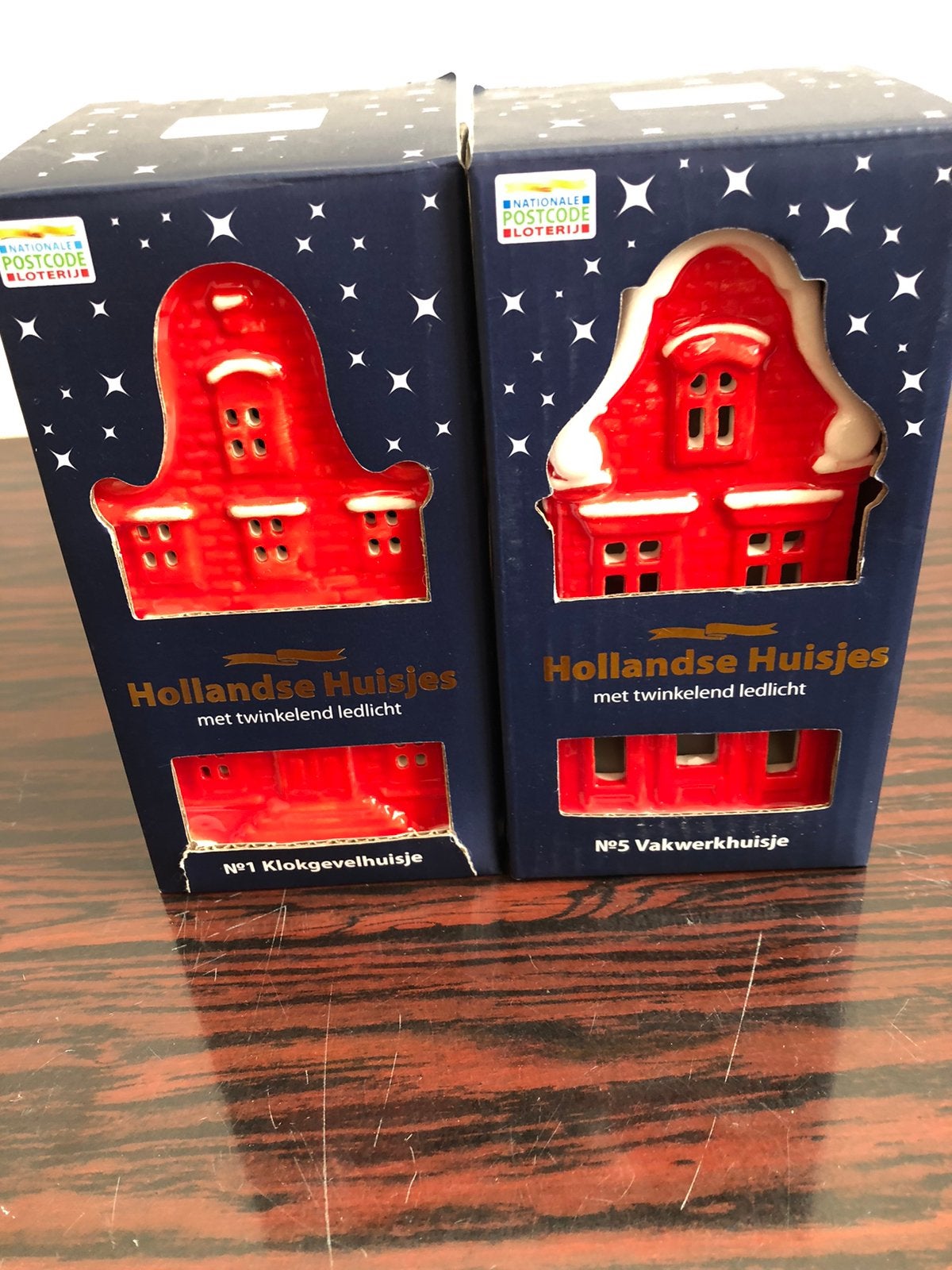 Postcodeloterij huisjes nummer 1-5 NIEUW, Diversen, Kerst, Ophalen of Verzenden, Nieuw
