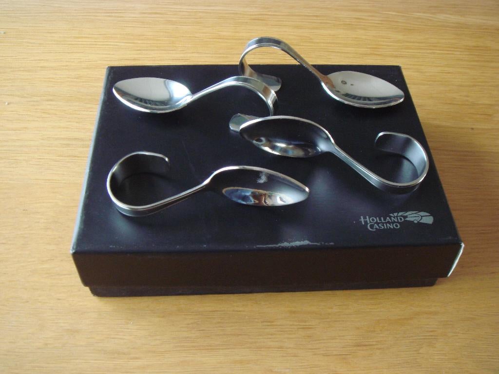Set amuselepels - Holland Casino, Ophalen of Verzenden, Nieuw, Rvs of Chroom