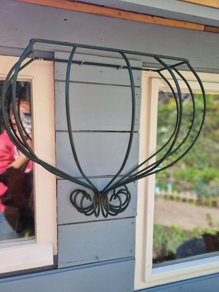 Metalen bloembakhouder voor buiten, Tuin en Terras, Gebruikt, Ophalen of Verzenden, Balkon, Metaal