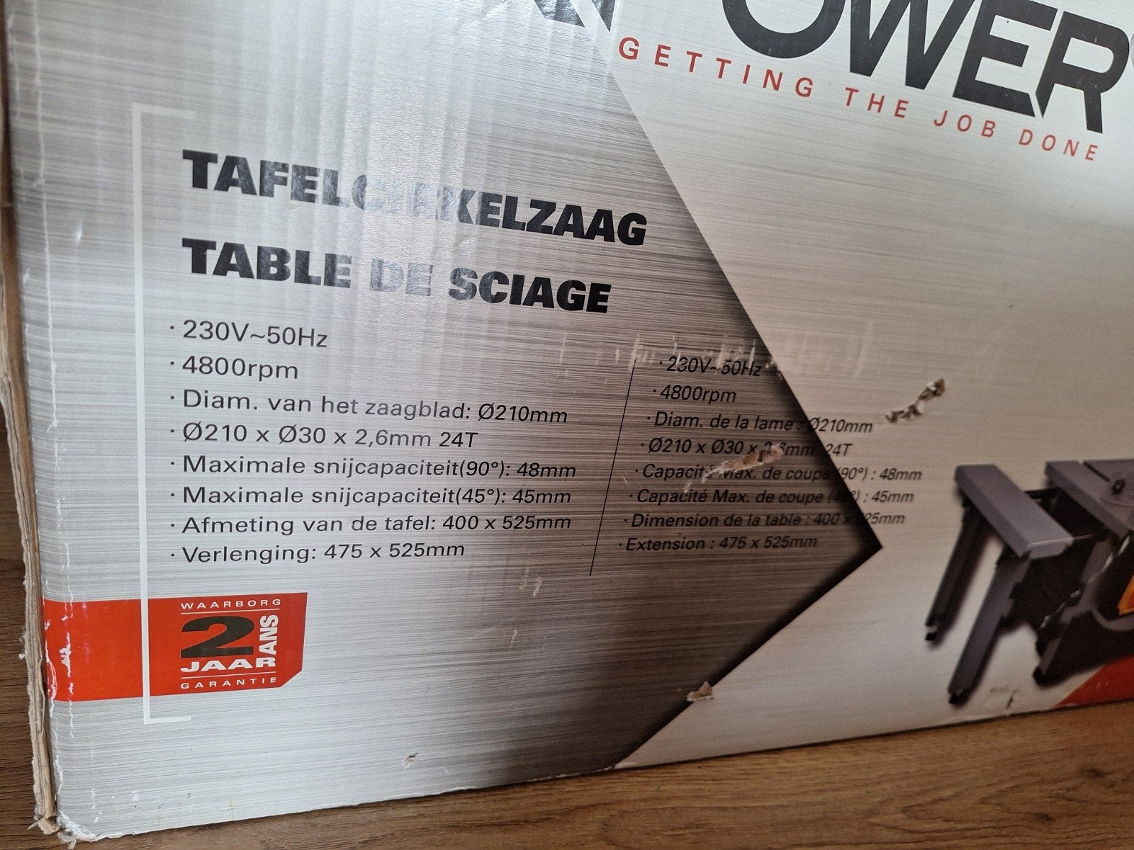MXPOWER Tafelcirkelzaag - Zo goed als nieuw