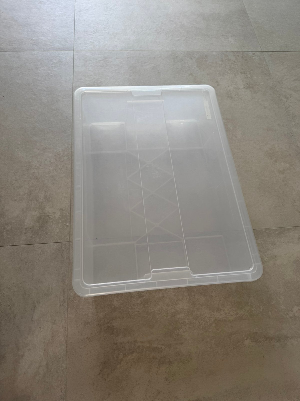Samla grote olastic bak met deksel 55L, Doe-het-zelf en Verbouw, Ophalen, 100 cm of meer, 60 cm of meer, Zo goed als nieuw