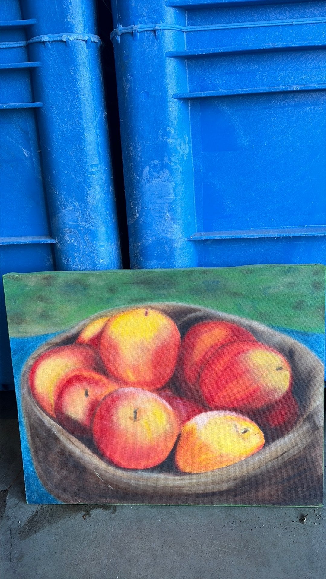 Appel schilderij, Ophalen