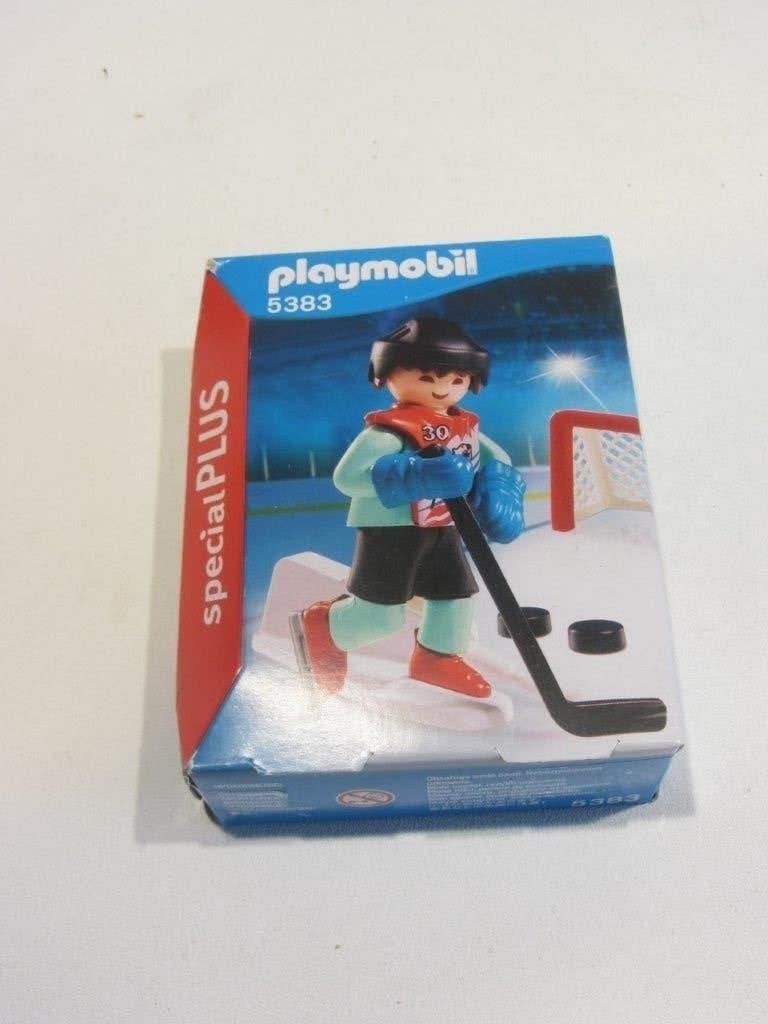 PLAYMOBIL Ijshockeyspeler - 5383 nieuw in doos kan schieten, Kinderen en Baby's, Ophalen of Verzenden, Nieuw, Losse onderdelen
