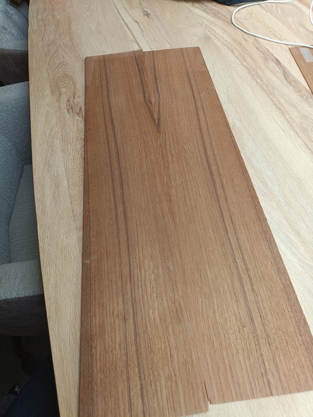 Reststukken Teak en Noten Fineer, Ophalen, Gebruikt, Minder dan 25 mm, Overige typen