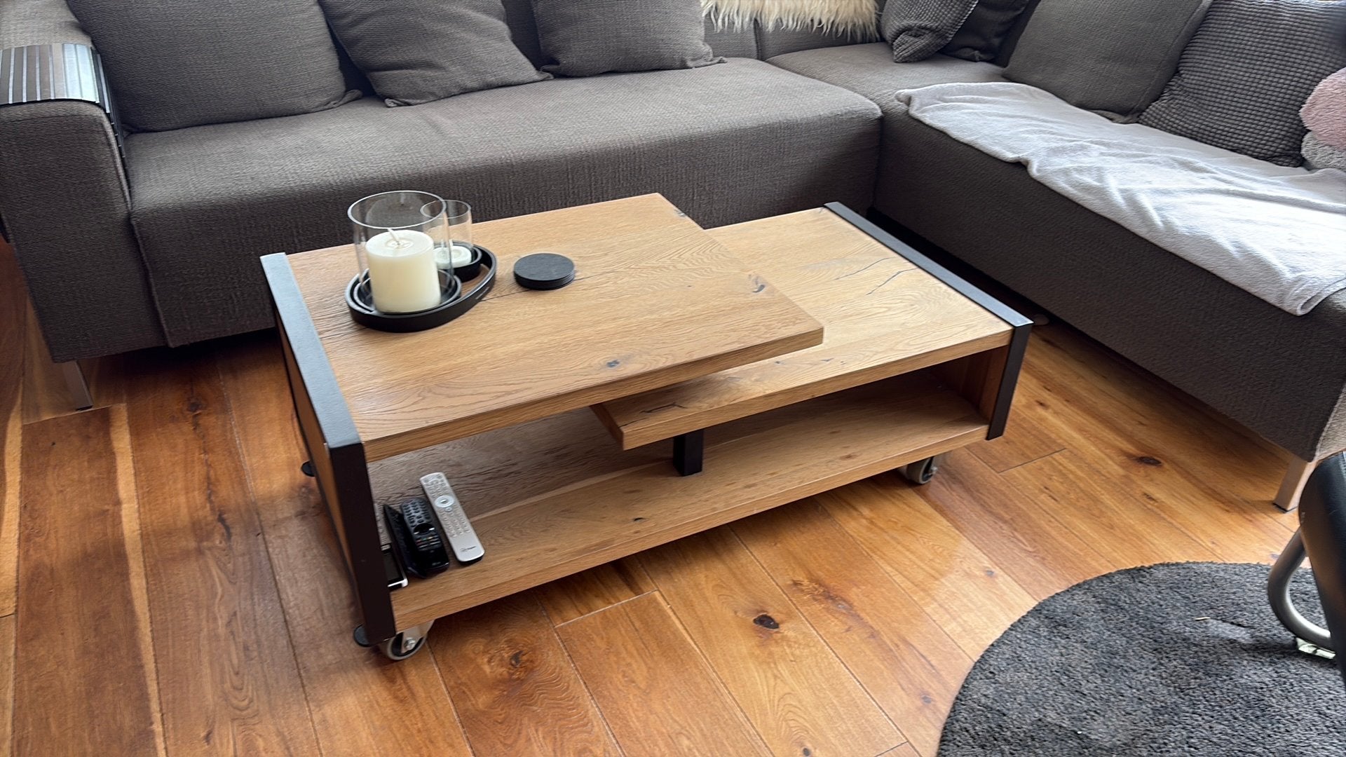 H&H salontafel, Huis en Inrichting, Ophalen, 100 tot 150 cm, 50 tot 100 cm, Zo goed als nieuw
