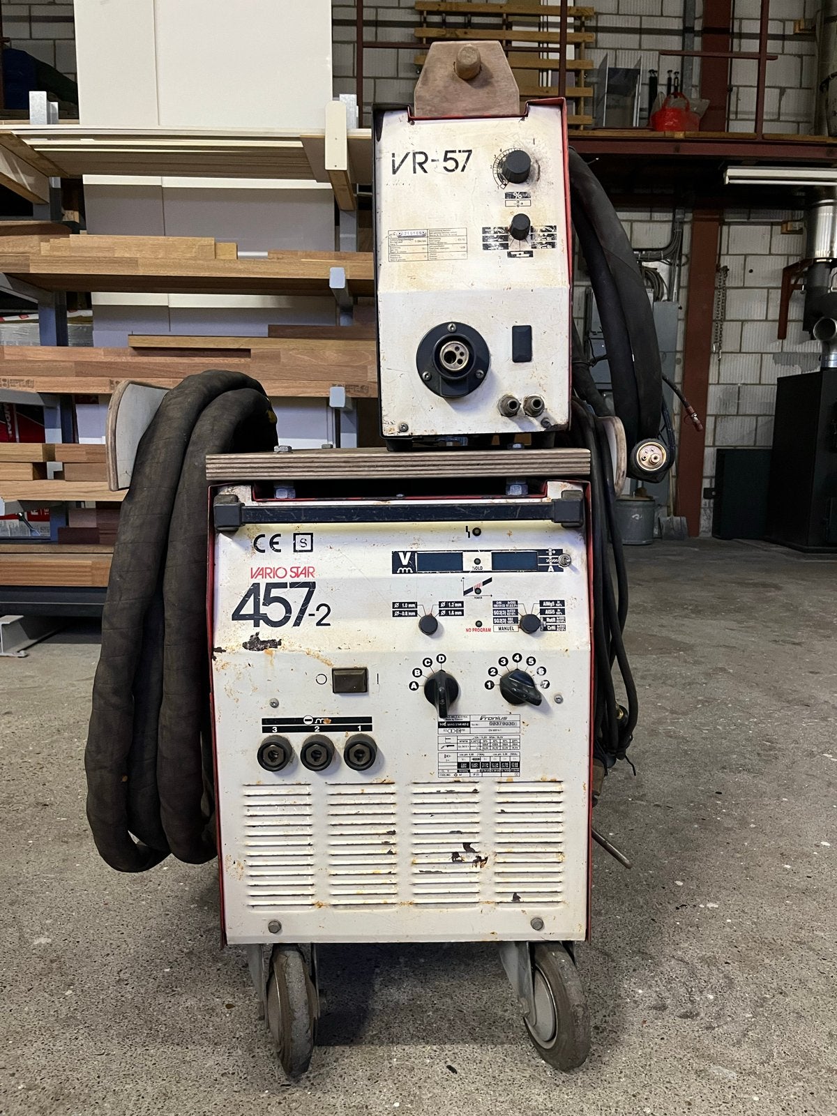 Fronius Variostar 457-2 MIG/MAG lasapparaat met VR-57, Ophalen, Gebruikt, 150 tot 250 ampère, Co2