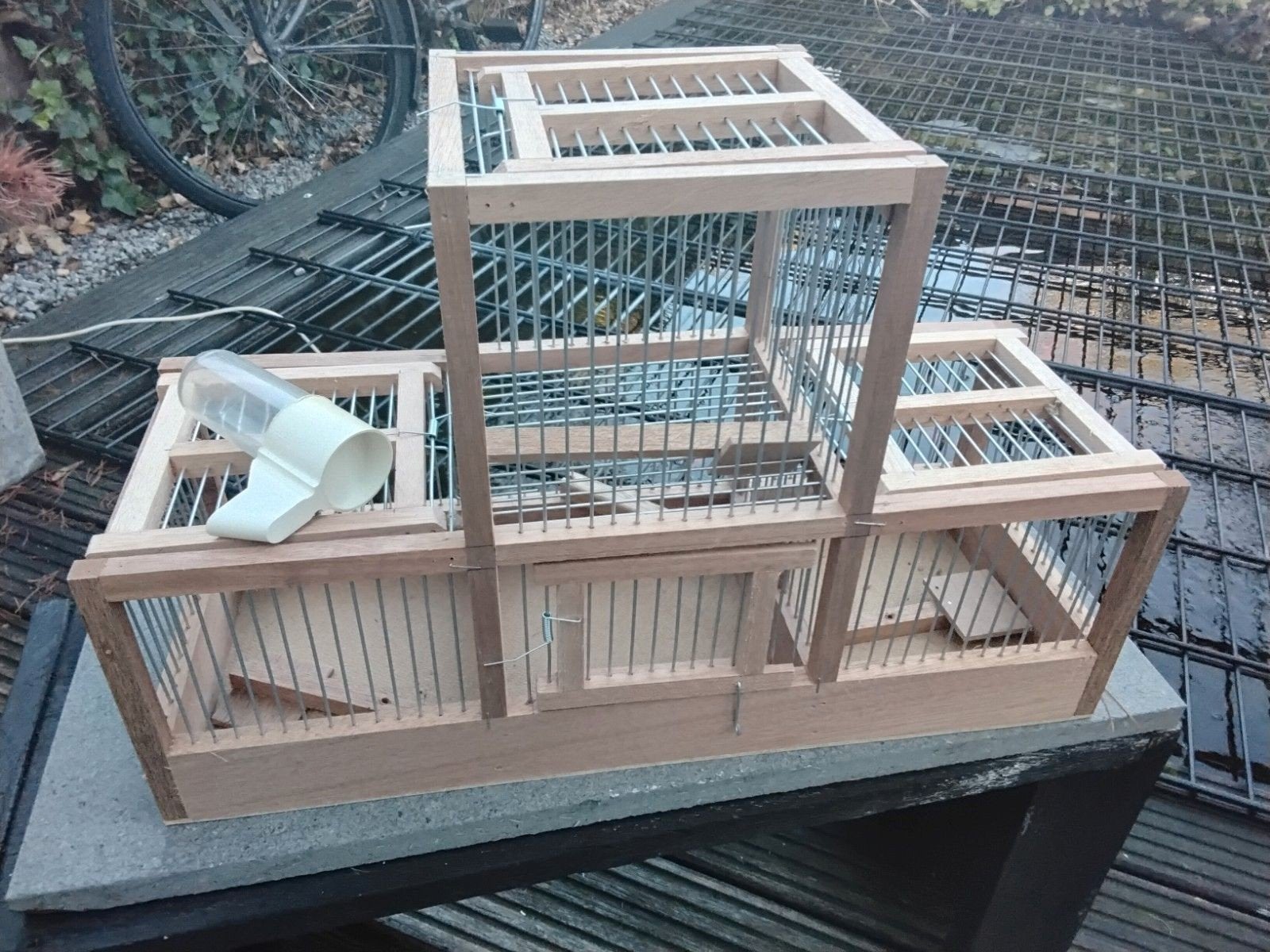 Vangkooien klepkooien in 3 maten, Ophalen of Verzenden, Nieuw, Hout, Vogelkooi