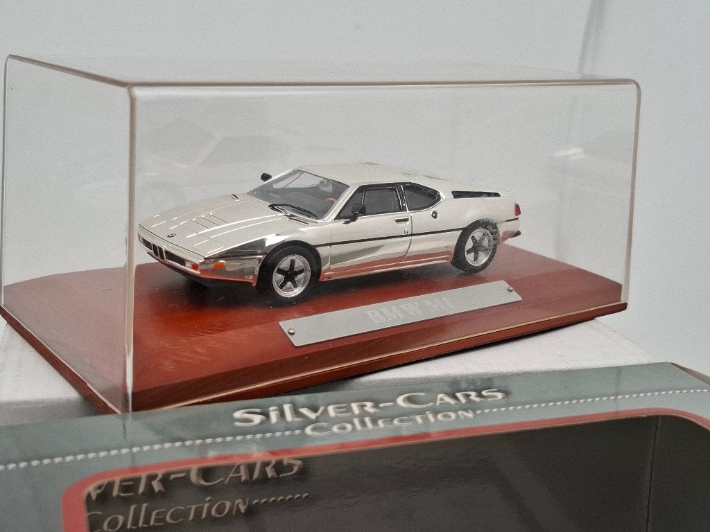 BMW M1 - Atlas Silver-Cars Collection 1/43, Hobby en Vrije tijd, Modelauto's | 1:43, Verzenden, Zo goed als nieuw, Auto, Overige merken