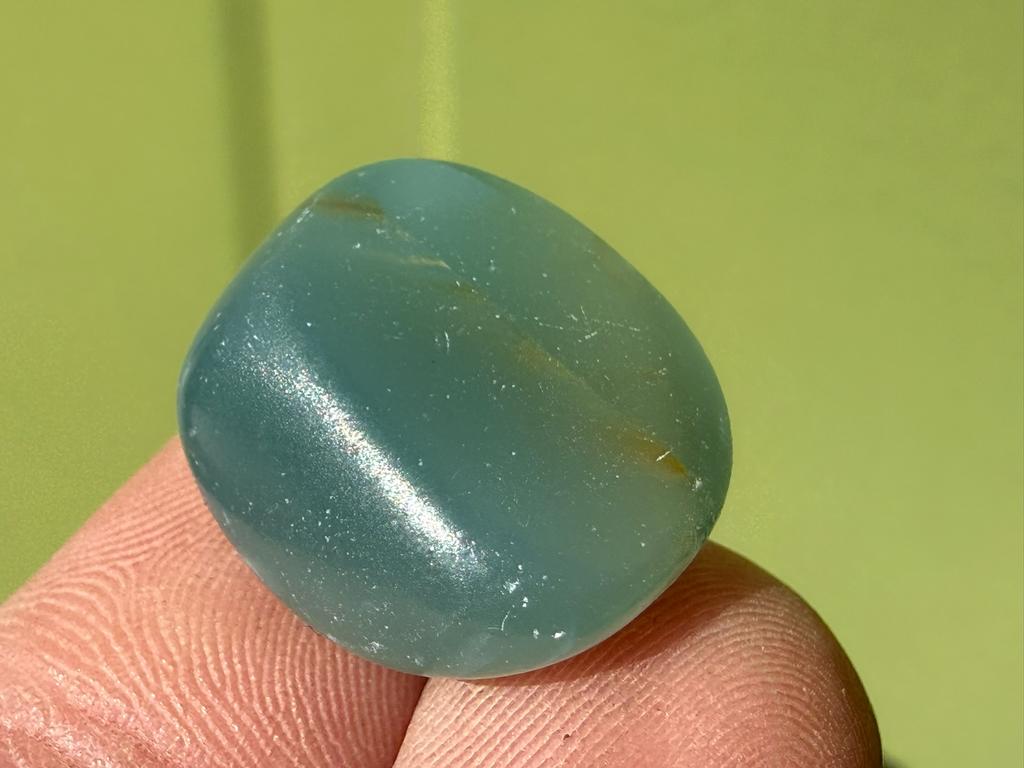 Lemurian Aquatine broekzaksteen mineralen, Ophalen of Verzenden, Mineraal