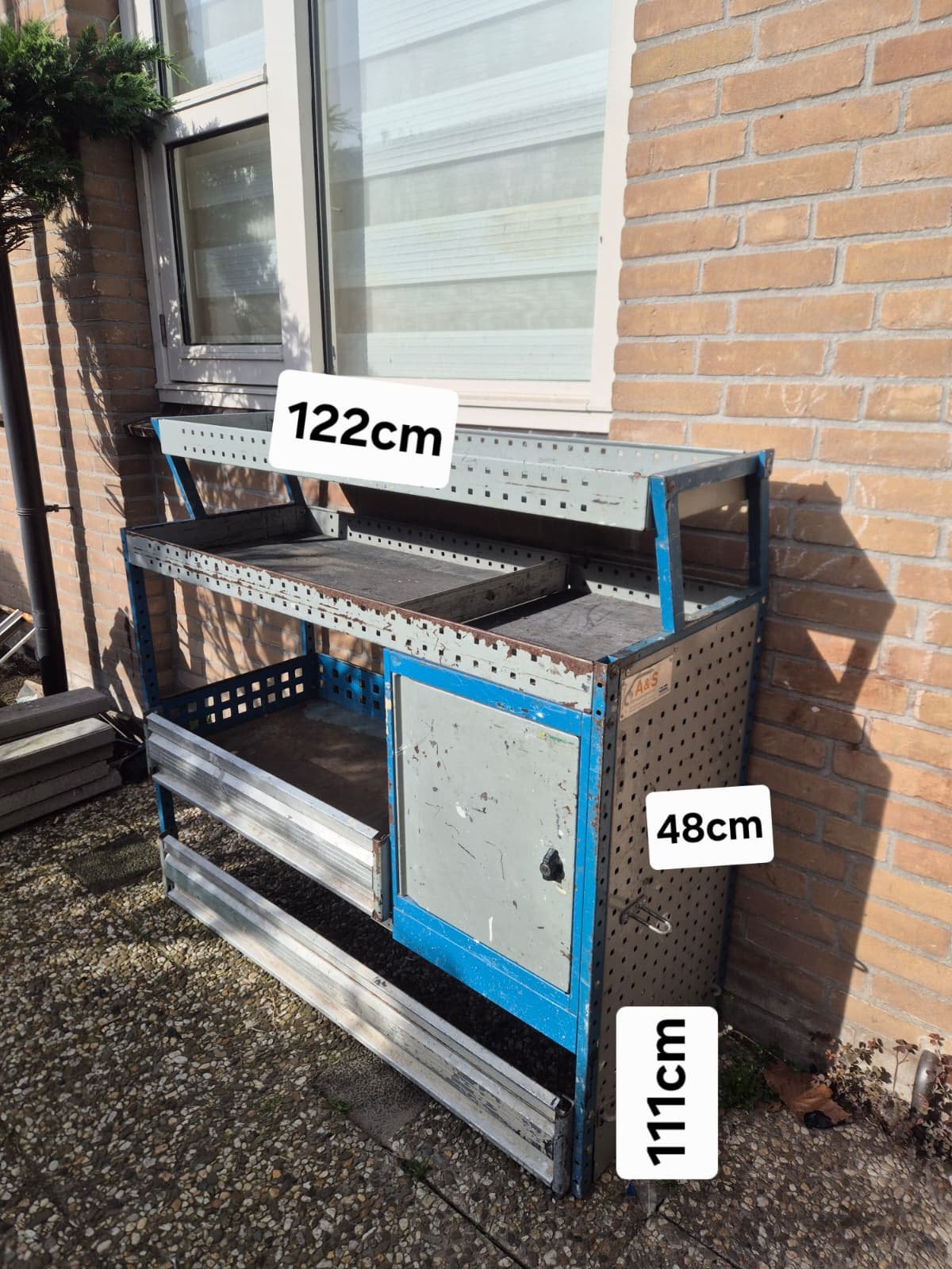 Gereedschapsrek, Doe-het-zelf en Verbouw, Steigers, Zo goed als nieuw, Overige typen, Minder dan 2 meter, Ophalen
